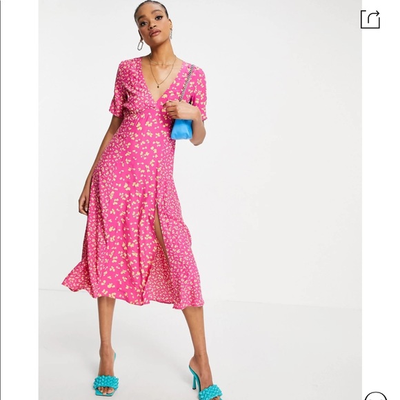 FRENCH CONNECTION Bonita  Maxi Dress-pink - Picture 13 of 13